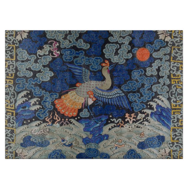 Bird Blue Chinese Embroidery Vintage (Framsidan)