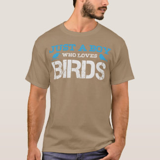 Bird Boy Joke Boys Birds Ornitholog retro T Shirt