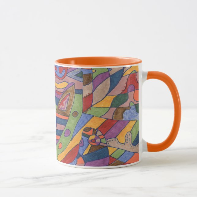 Bird Brain, ursprunglig abstrakt Mugg (Höger)