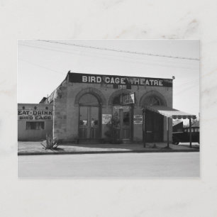 Bird Cage Theater, Gravsten, AZ Vykort