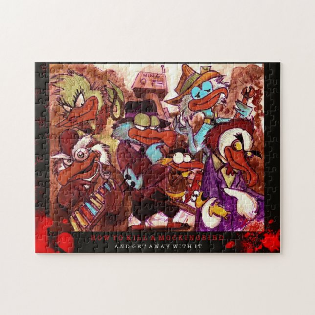 Bird Call Murder Mystopppuzzle Pussel (Horisontell)