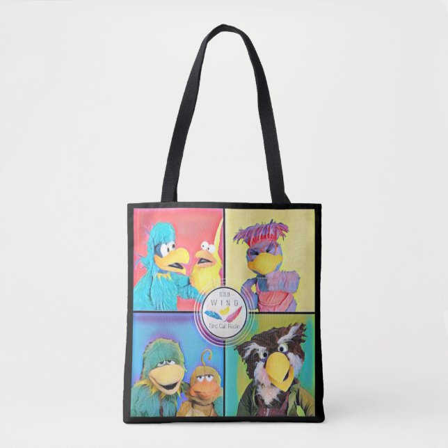 Bird Call Tote Bag med Stil Tygkasse (Framsida)