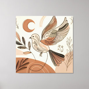 Bird Canvas Art Naturinspirerad mur Décor