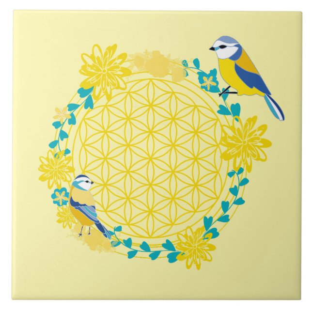 Bird Ceramic Tile Kakelplatta (Framsidan)