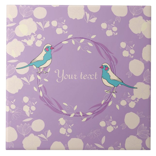 Bird Ceramic Tile Kakelplatta (Framsidan)