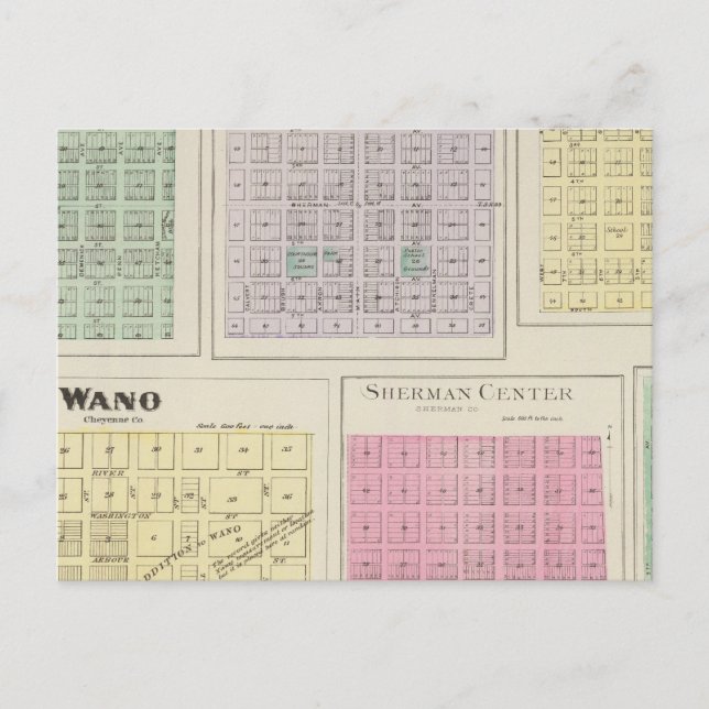 Bird City, Eustis, Voltair, Wano, Kansas Vykort (Framsida)