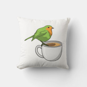Bird Coffee Kopp Kudde