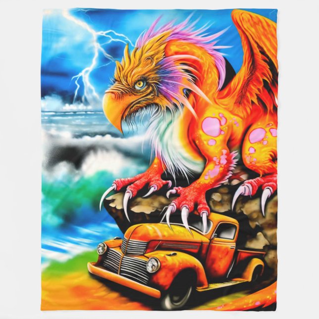 Bird Creature Fleecefilt (Framsidan)