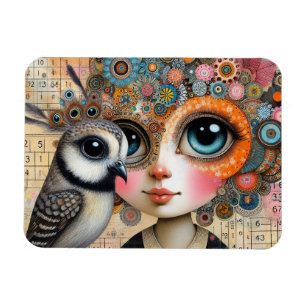 Bird Dam Collage Magnet