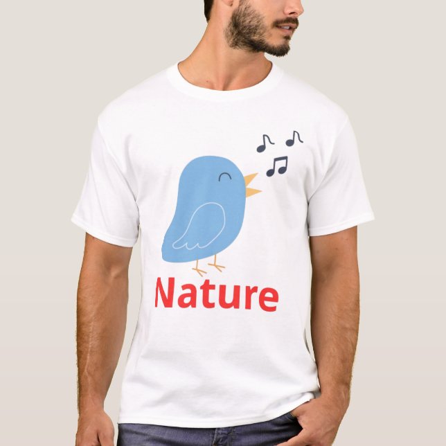 Bird Design: Elegant and Unique Avian Art  T Shirt (Framsida)