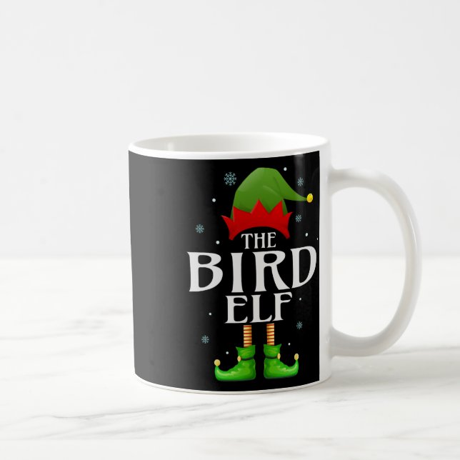 Bird Elf Julafton Matching Family Group jul Gran Kaffemugg (Höger)