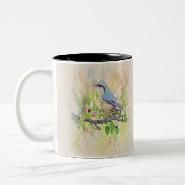 Bird Fanatic Två-Tonad Mugg (Vänster)