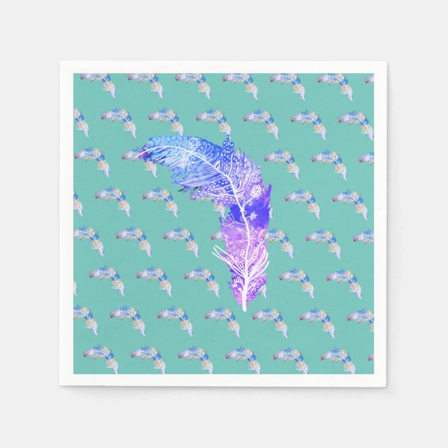 Bird Feather Pappersservett (Framsidan)