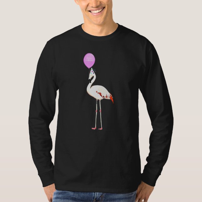Bird Flamingo Birder Birthday T Shirt (Framsida)