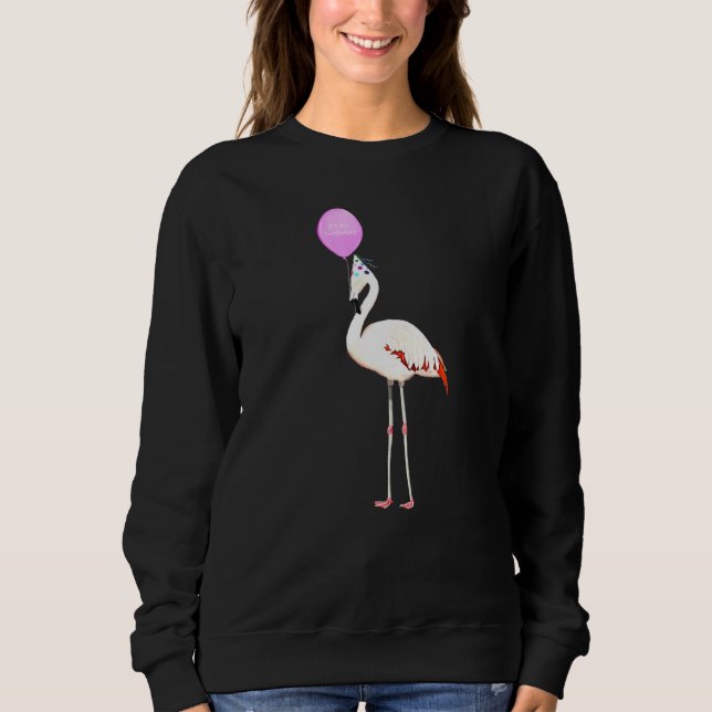Bird Flamingo Birder Birthday T Shirt (Framsida)