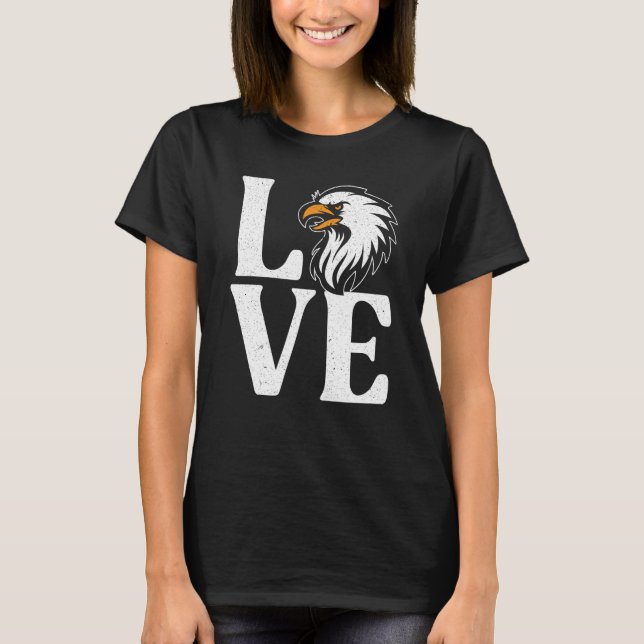 Bird Flying Animal Ornithology Eagle Whisperer T Shirt (Framsida)