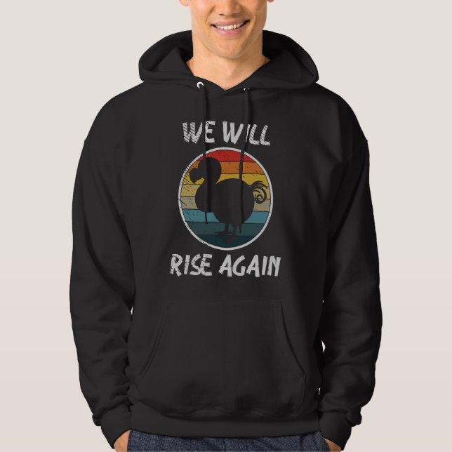 Bird Fossil Paleontologist We will Rise again of D Hoodie (Framsida)