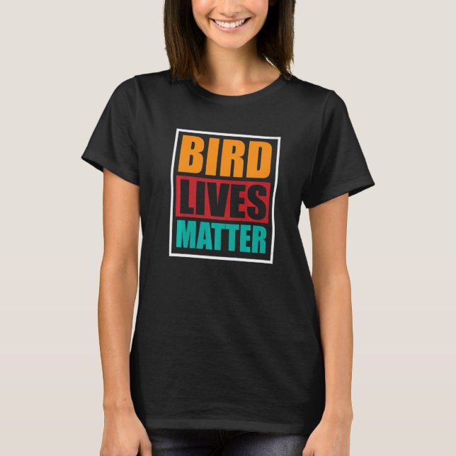 Bird Girls Ornitholog Biolog Garden Birds T Shirt (Framsida)