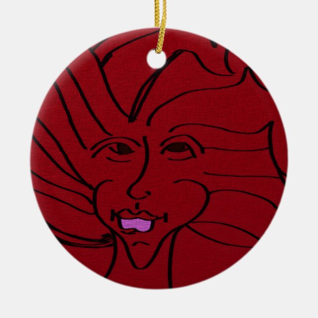 Bird Guardian  Julgransprydnad Keramik (Framsidan)