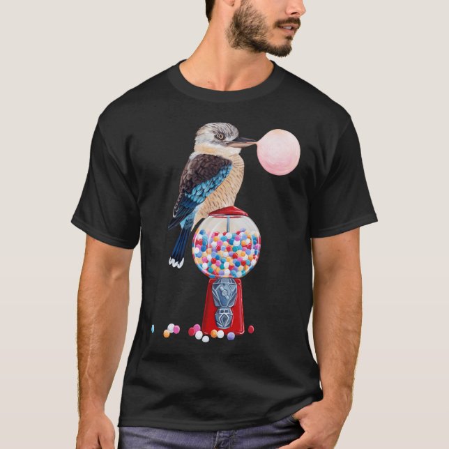 Bird Gumball Maskin Kookaburra T Shirt (Framsida)