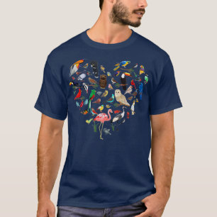 Bird Heart - Bird Watching Birder Bird Wat T Shirt