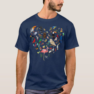 Bird Heart - Bird Watching Birder Bird Wat T Shirt
