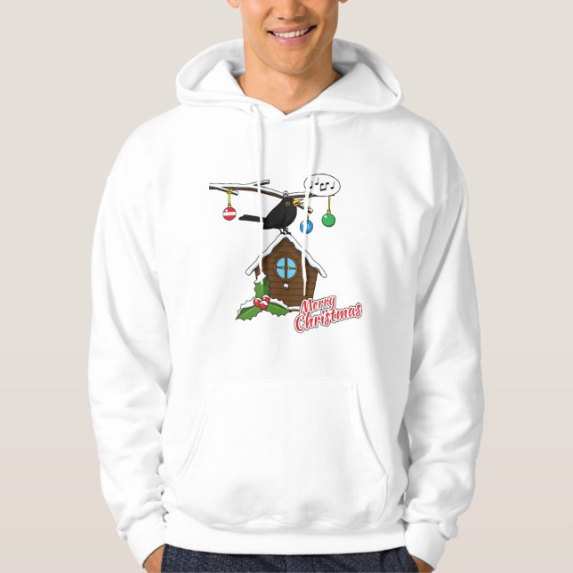 Bird House God jul Hoodie (Framsida)