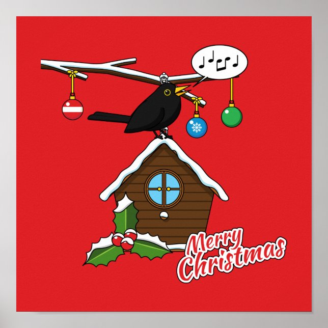 Bird House God jul Poster (Framsidan)