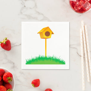 Bird House Papper Napkins Pappersservett