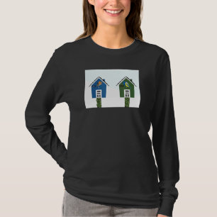 Bird House Robin Blue Titmus Bird Birdwatch T Shirt