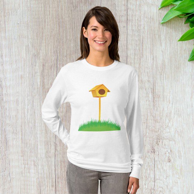 Bird House Womens Long-Sleeve T Shirt (Skapare uppladdad)