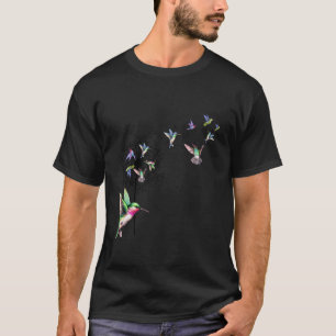 Bird Hummingbird Dandelion Flowers Shirt for Women T