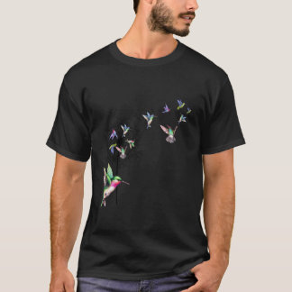 Bird Hummingbird Dandelion Flowers Shirt for Women T Shirt