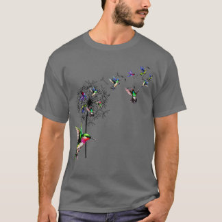Bird Hummingbird Dandelion FlowersFör kvinnor Mana T Shirt