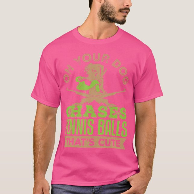 Bird Hundägare pointer Chases Bollar Quote Hunting T Shirt (Framsida)
