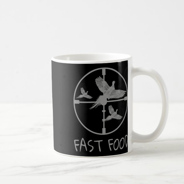 Bird Hunting Funny Fast Food Pheasant Kaffemugg (Höger)