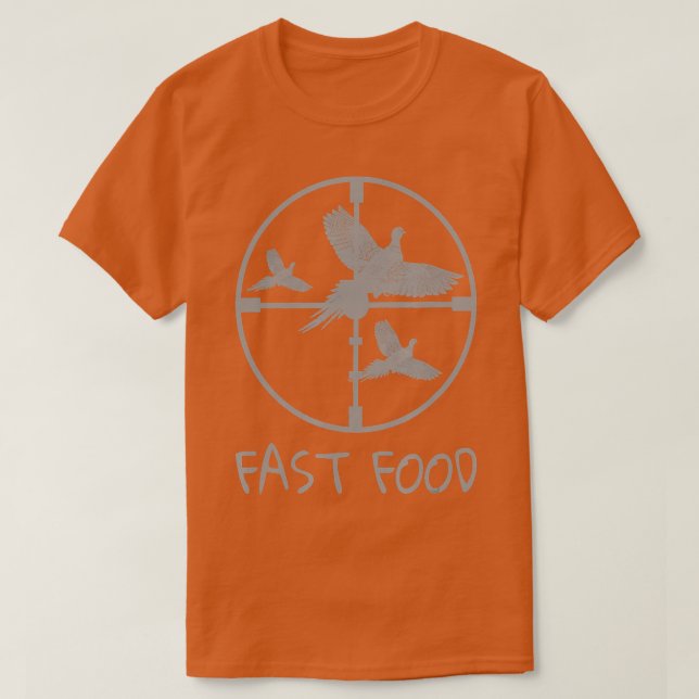 Bird Hunting Funny Fast Food Pheasant T Shirt (Design framsida)