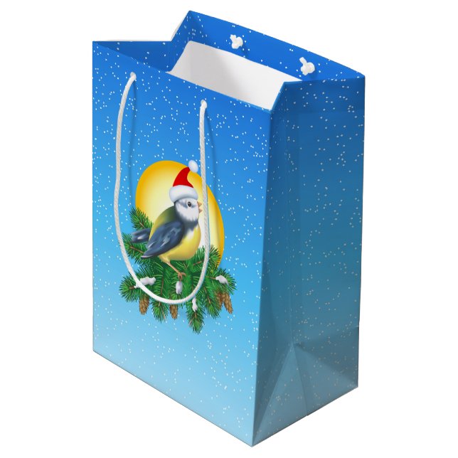 Bird i Santa Hat (Baksidan Vinklad)