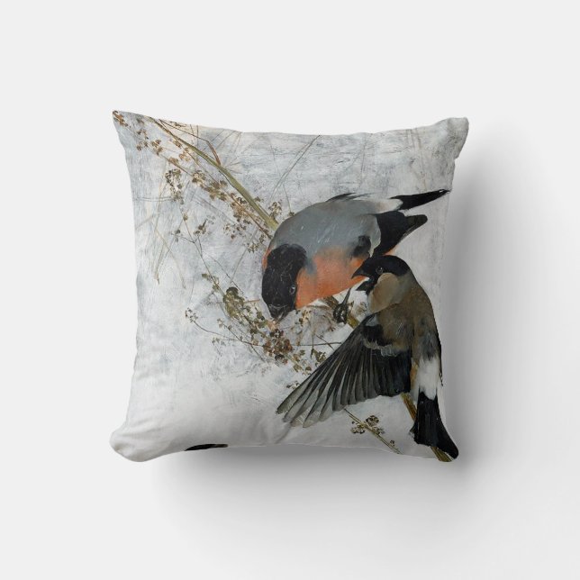 Bird i Snö, Bruno Liljefors Kudde (Framsida)