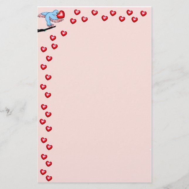 Bird Kärlek Brevpapper (Framsida)