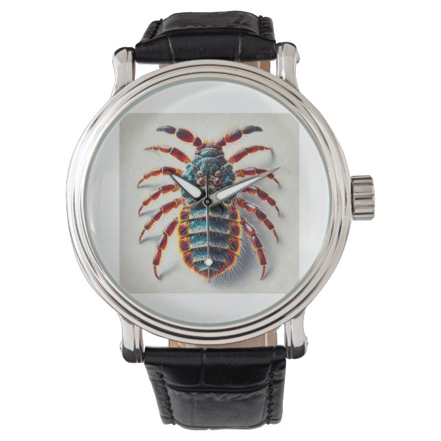 Bird Lice 070824IREF238 - Watercolor Armbandsur (Framsida)