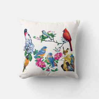 Bird Lovers Throw Pillow Kudde