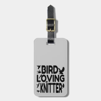 Bird Loving Knitter Bagagebricka