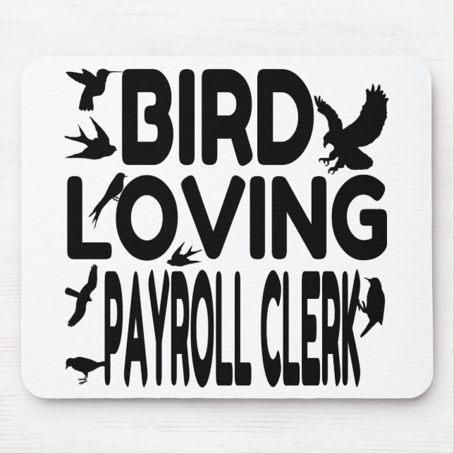 Bird Loving Payroll Clerk Musmatta (Framsidan)