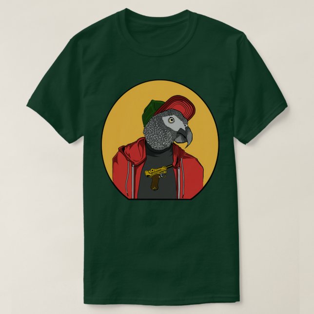 Bird Luger T Shirt (Design framsida)