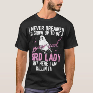 Bird mamma korrugerade sich-presentfågelvän älskar t shirt