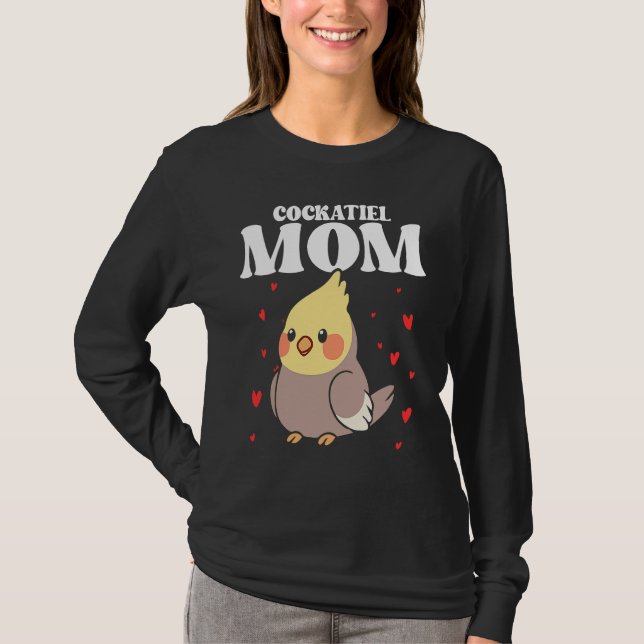 Bird Mom Cockatiels Birding Bird Watching Mother B T Shirt (Framsida)