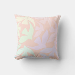 Bird Mönster Colorful Pastel Kids Room Pillow Kudde