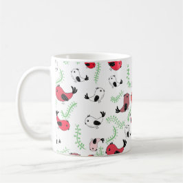 Bird mönster mugg, söt fågel mugg