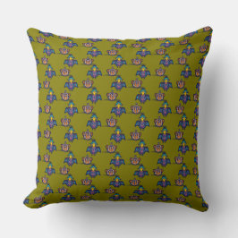 Bird & Mouse Throw Pillow Kudde